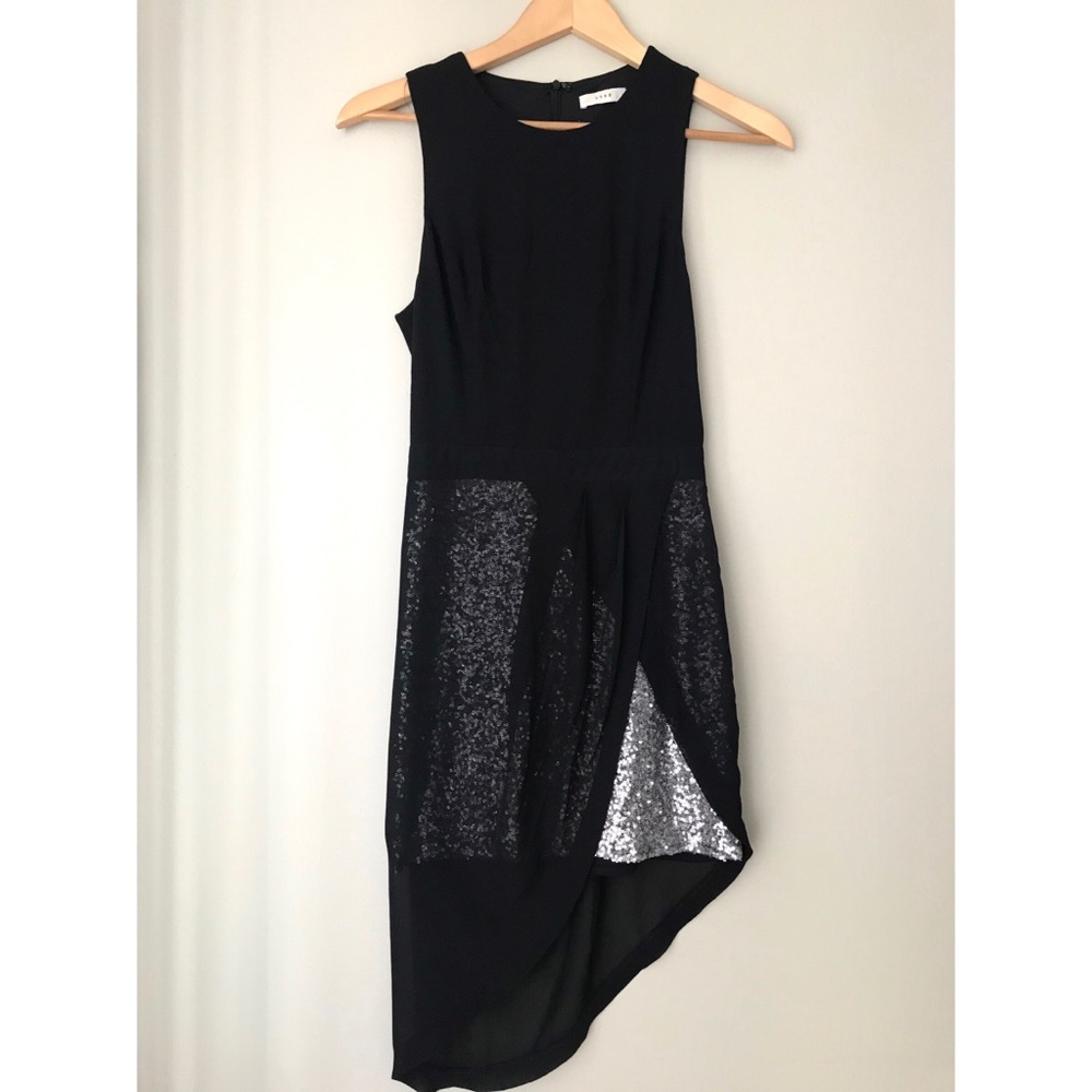 Lush Black Dress with Sequin detail